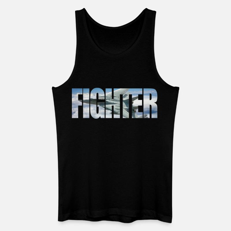 Fighter F-14 Tomcat - Männer Bio Tank Top - Schwarz