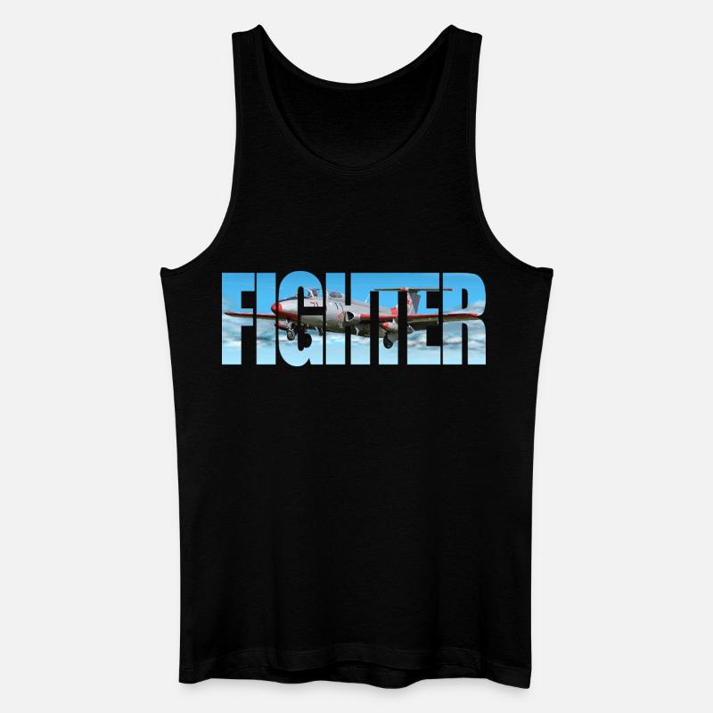 Fighter L-29 Delfin - Männer Bio Tank Top - Schwarz