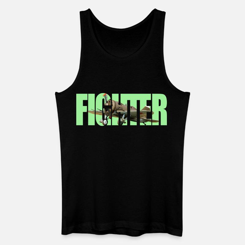 Fighter I-16 - Männer Bio Tank Top - Schwarz