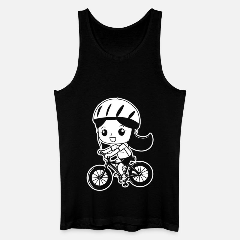 Cyclist Comic Style - Men’s Organic Tank Top - black