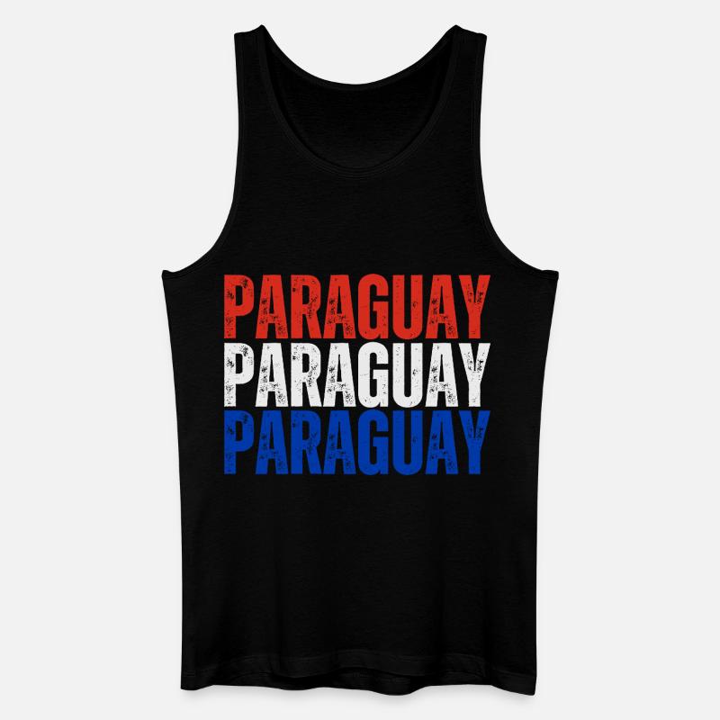 Paraguayan pride, Paraguayan flag - Men’s Organic Tank Top - black
