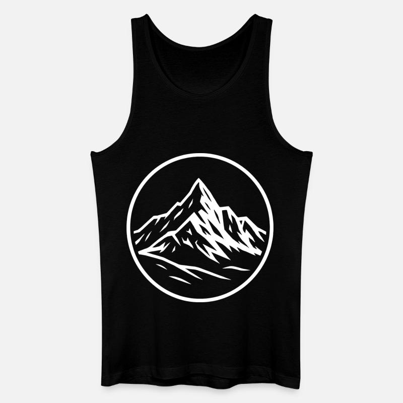 Großglockner - Männer Bio Tank Top - Schwarz