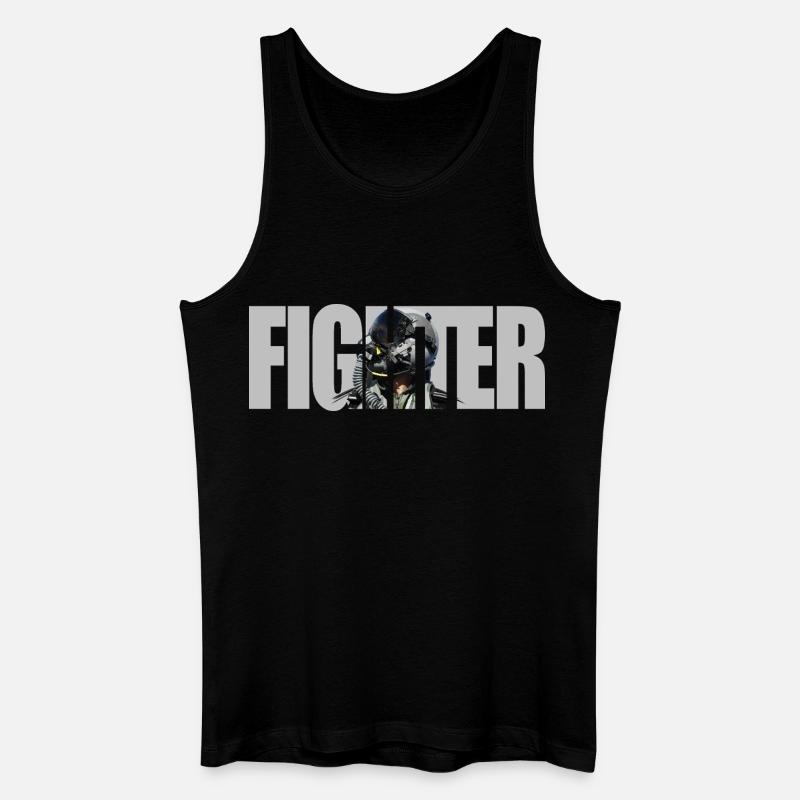 Fighter - Männer Bio Tank Top - Schwarz
