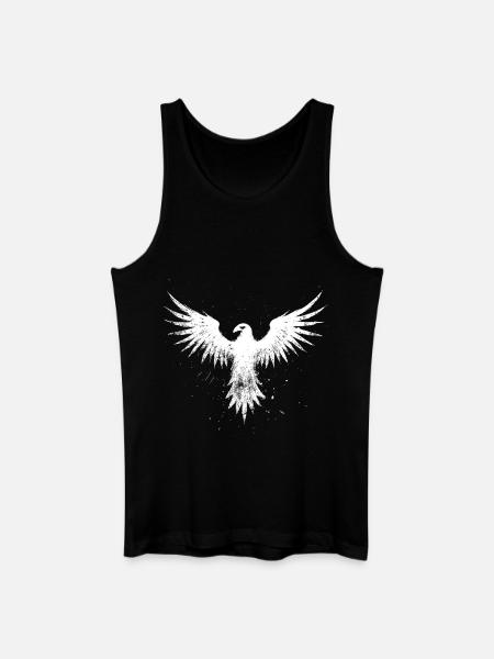 White Phoenix - Men’s Organic Tank Top - black