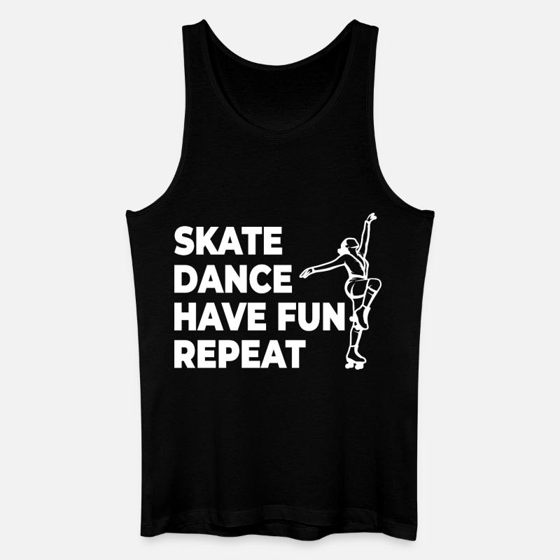 Skate Danse Amusez-vous Répéter - Débardeur bio Homme - noir