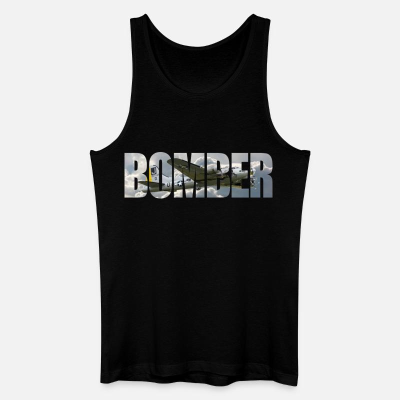 Bomber B-17 Flying Fortress - Männer Bio Tank Top - Schwarz