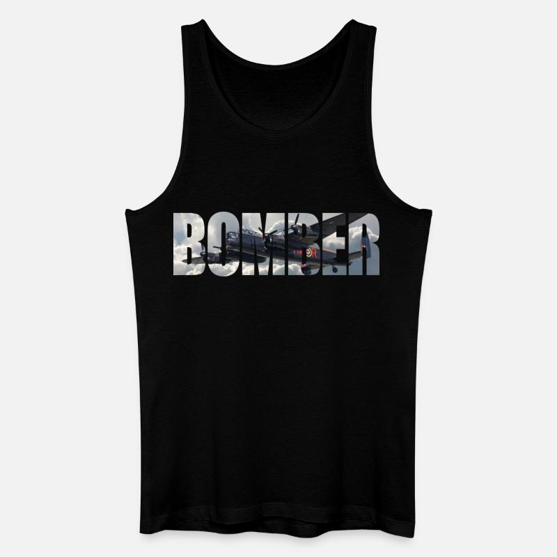 Bomber Avro Lancaster - Männer Bio Tank Top - Schwarz
