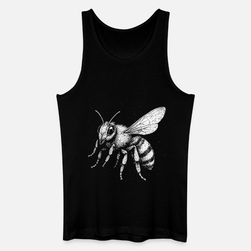 Eine Biene - Männer Bio Tank Top - Schwarz