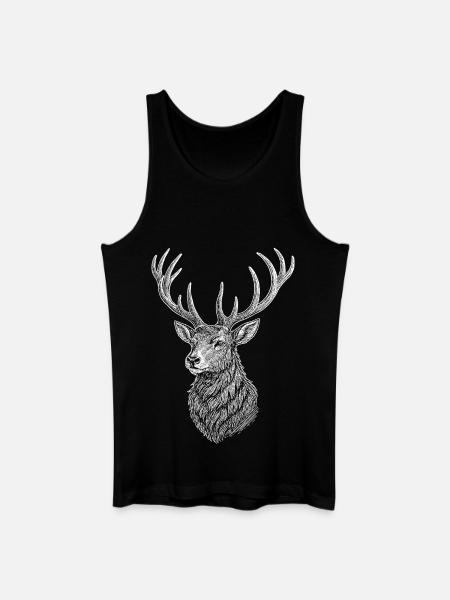 Deer - Men’s Organic Tank Top - black