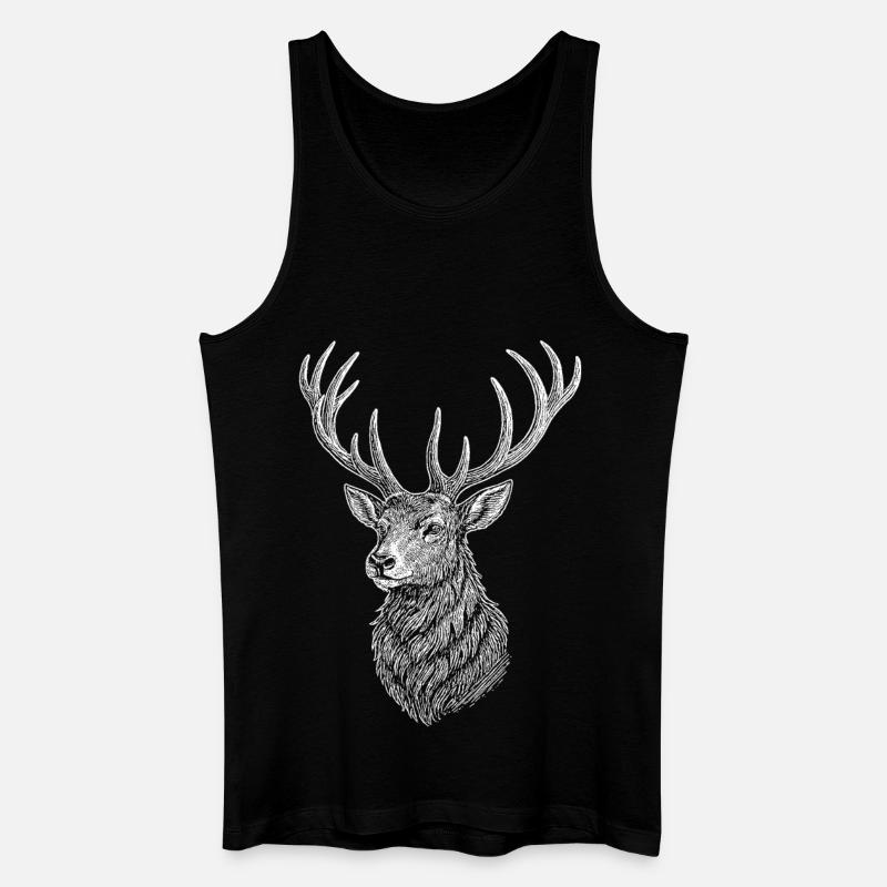 Deer - Men’s Organic Tank Top - black