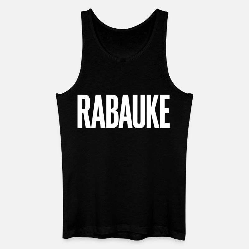 Rabauke - Männer Bio Tank Top - Schwarz