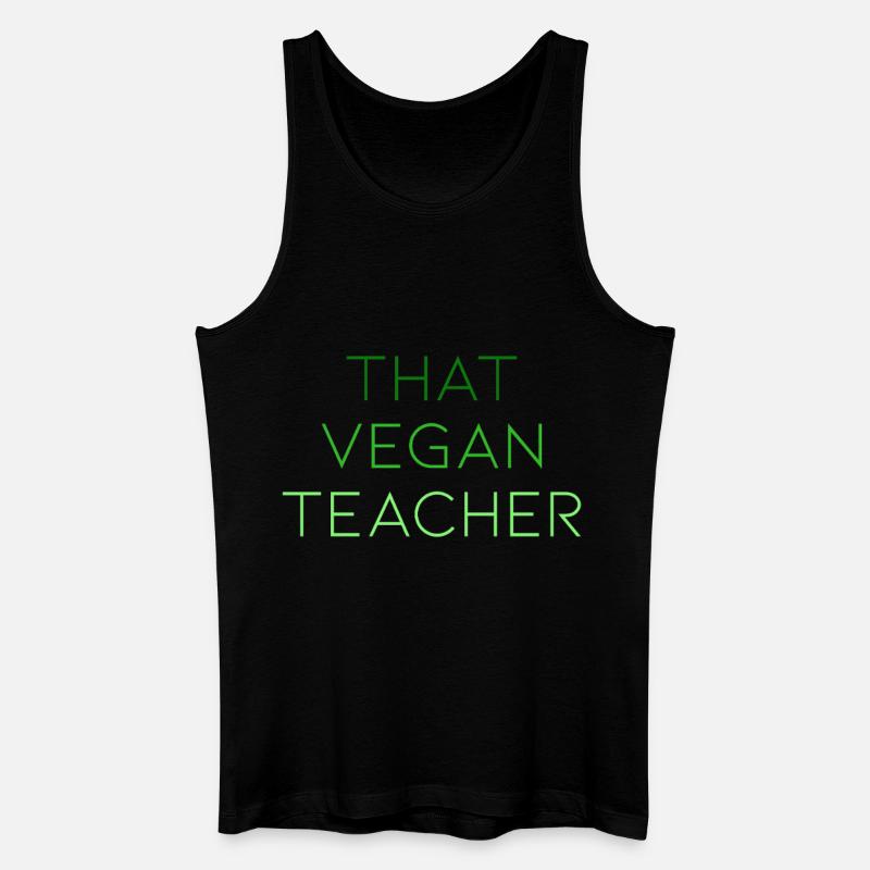That Vegan Teacher - Männer Bio Tank Top - Schwarz