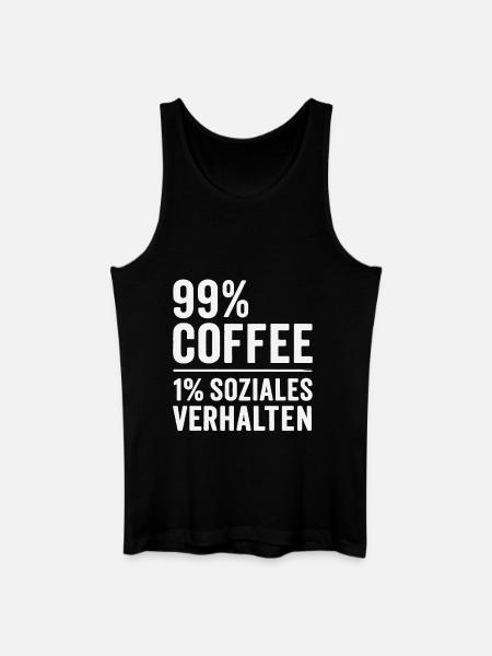 99% Coffee - Men’s Organic Tank Top - black