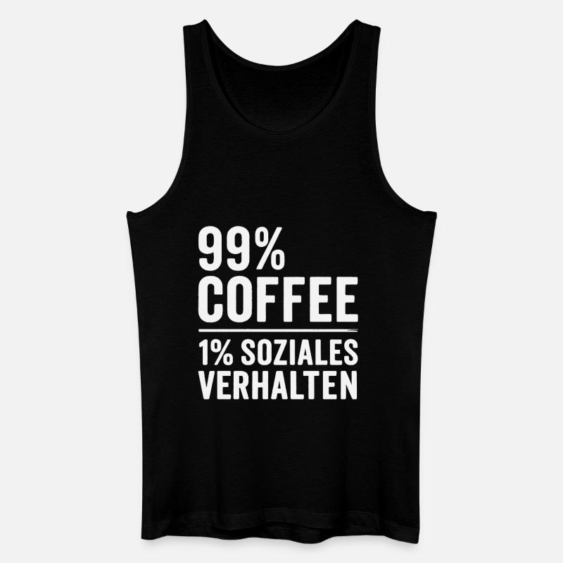 99 % Café - Débardeur bio Homme - noir