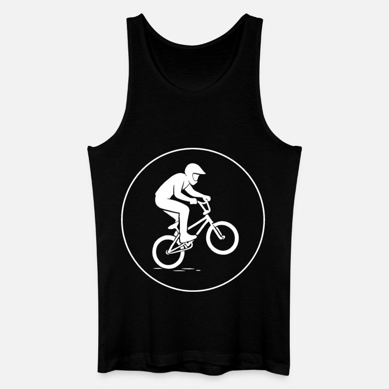 BMX-Piktogramm - Männer Bio Tank Top - Schwarz