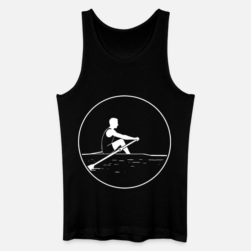 Kraft der Stille - Männer Bio Tank Top - Schwarz