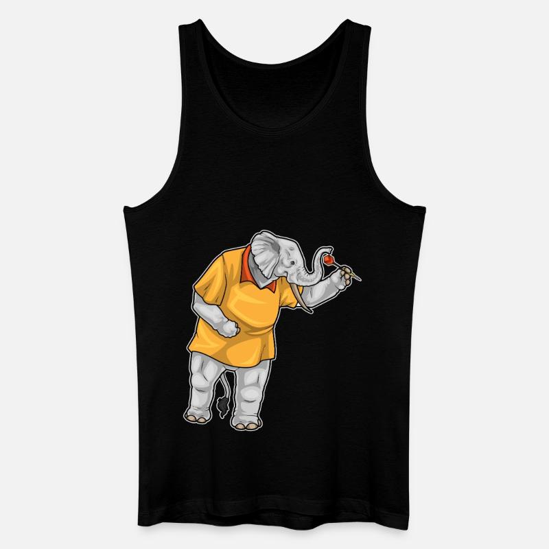Fléchette éléphant Fléchette - Débardeur bio Homme - noir