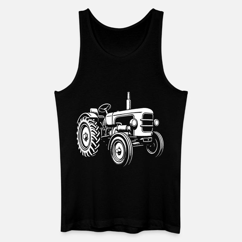 Kraftpaket vom Acker - Männer Bio Tank Top - Schwarz