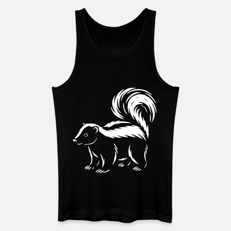 Stolzes Stinktier - Männer Bio Tank Top - Schwarz