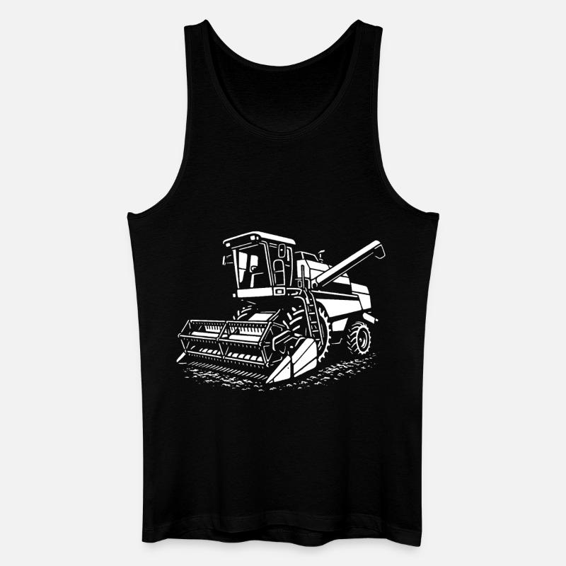 Erntekraft pur - Männer Bio Tank Top - Schwarz