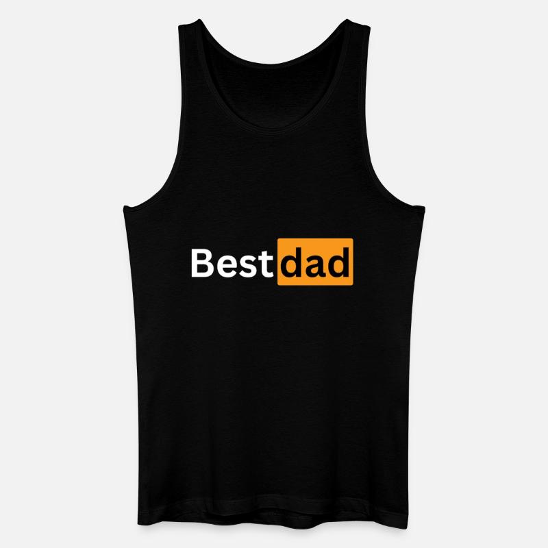 bester papa best dad - Männer Bio Tank Top - Schwarz