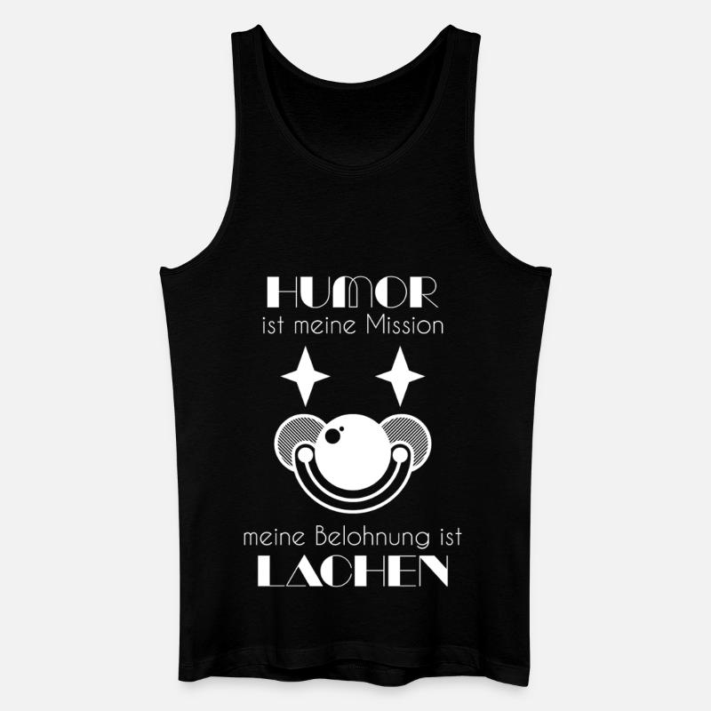 Clown / Clownsgesicht - Männer Bio Tank Top - Schwarz