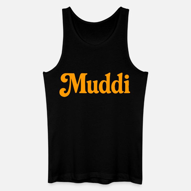 Muddi - Männer Bio Tank Top - Schwarz