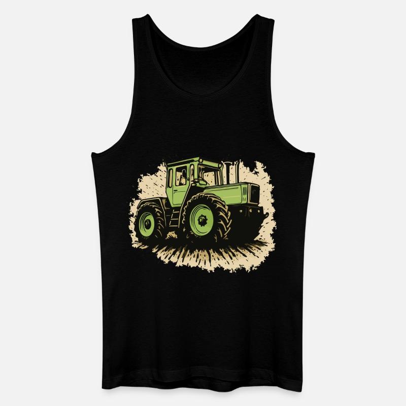 Traktor - Männer Bio Tank Top - Schwarz