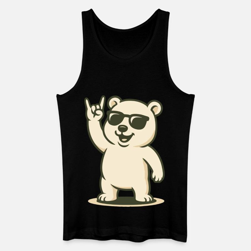 Arctic Rocker - Männer Bio Tank Top - Schwarz