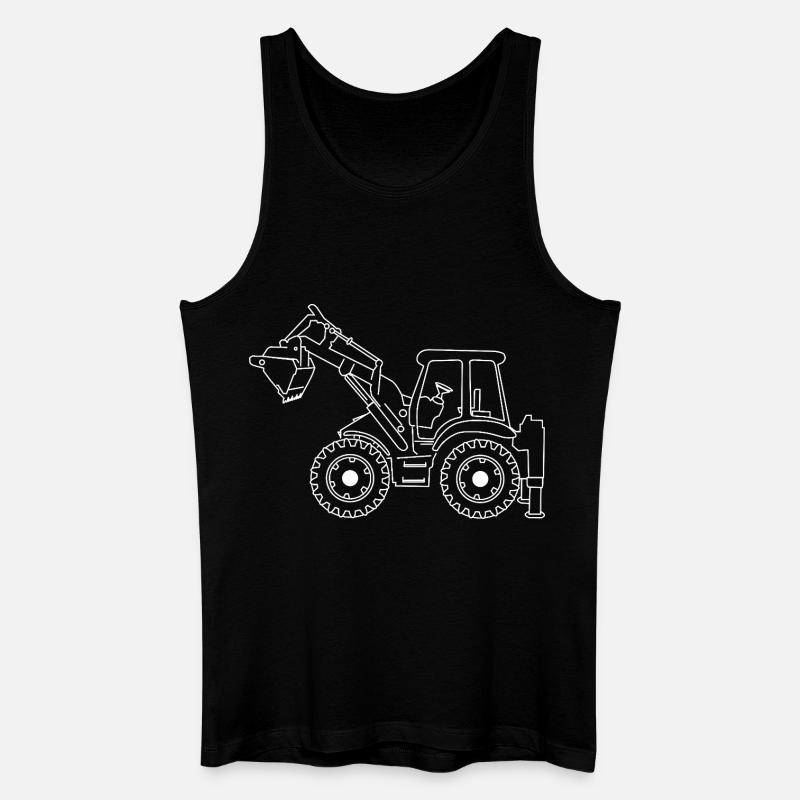 Bagger - Männer Bio Tank Top - Schwarz