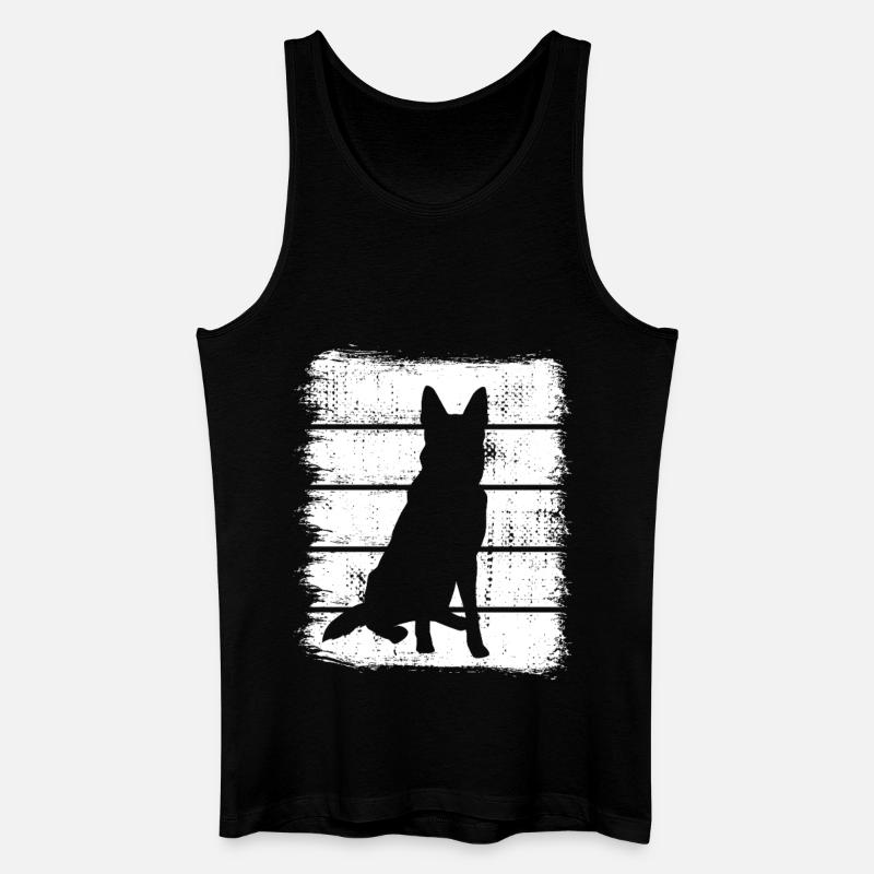 Deutscher Schäferhund Skizze - Männer Bio Tank Top - Schwarz
