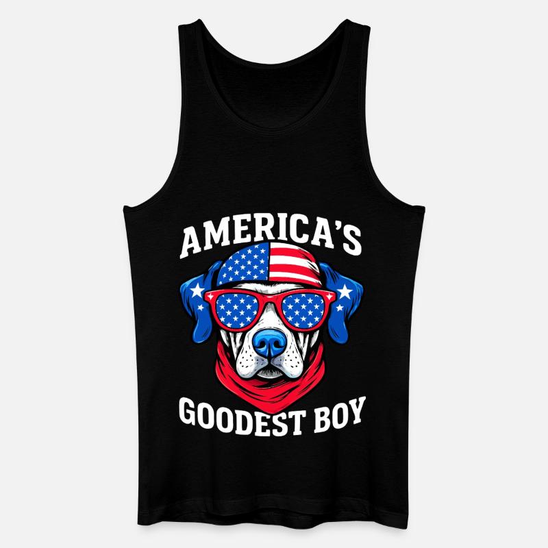 Amerikas Bester Hund - Männer Bio Tank Top - Schwarz