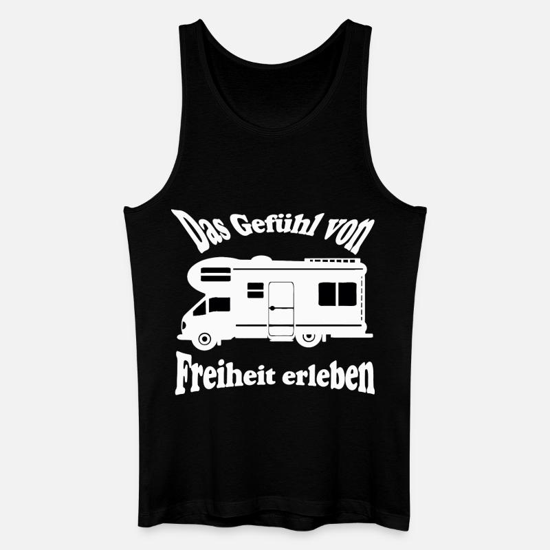 Wohnmobil , Das Gefühl von Freiheit erleben ...... - Männer Bio Tank Top - Schwarz