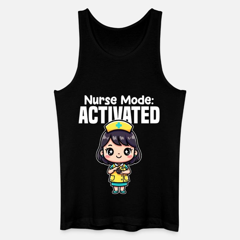 KRANKENSCHWESTER-MODUS AKTIVIERT - SCHWESTER-GESCHENK - Männer Bio Tank Top - Schwarz