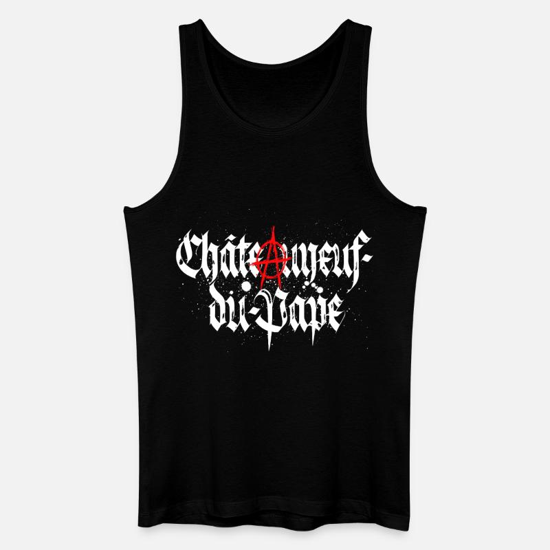 Chateauneuf-du-pape_anarchie - Männer Bio Tank Top - Schwarz
