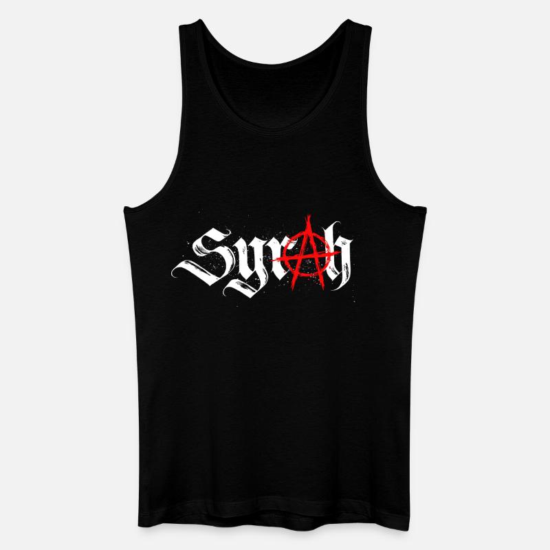 syrah_anarchie - Männer Bio Tank Top - Schwarz