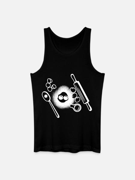 Baking Ingredients Drawing - Men’s Organic Tank Top - black