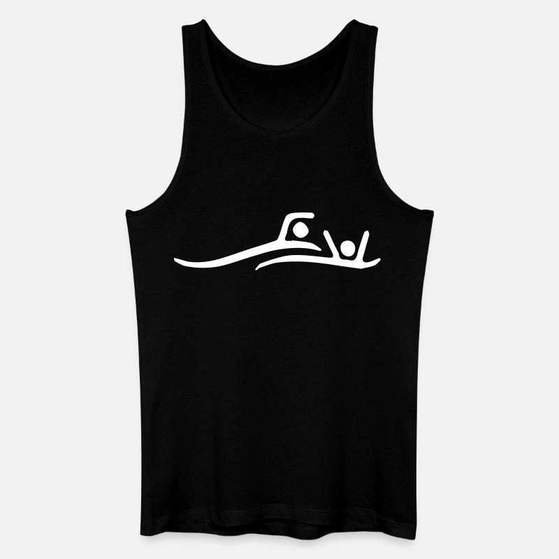 Lifeguard Icon - Männer Bio Tank Top - Schwarz
