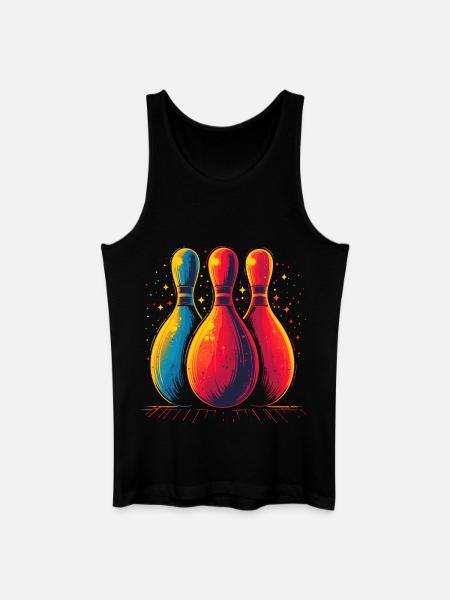 Bowling Retro Look - Men’s Organic Tank Top - black