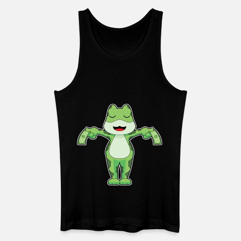 Frog Banknote - Men’s Organic Tank Top - black