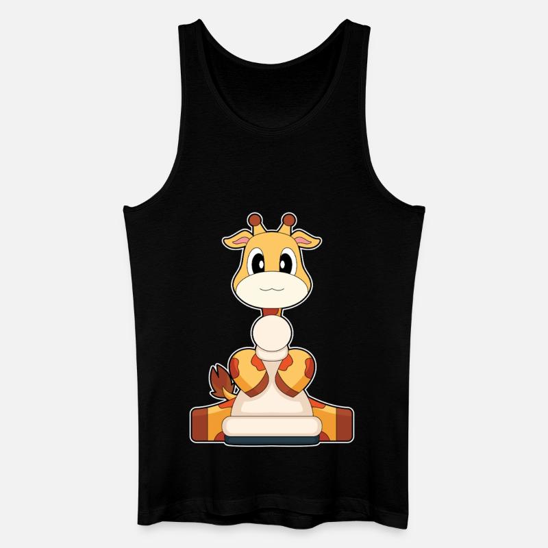 Giraffe Schachfigur Bauer Schach - Männer Bio Tank Top - Schwarz