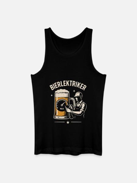 ELEKTRIKER BIER BIERLEKTRIKER - Männer Bio Tank Top - Schwarz