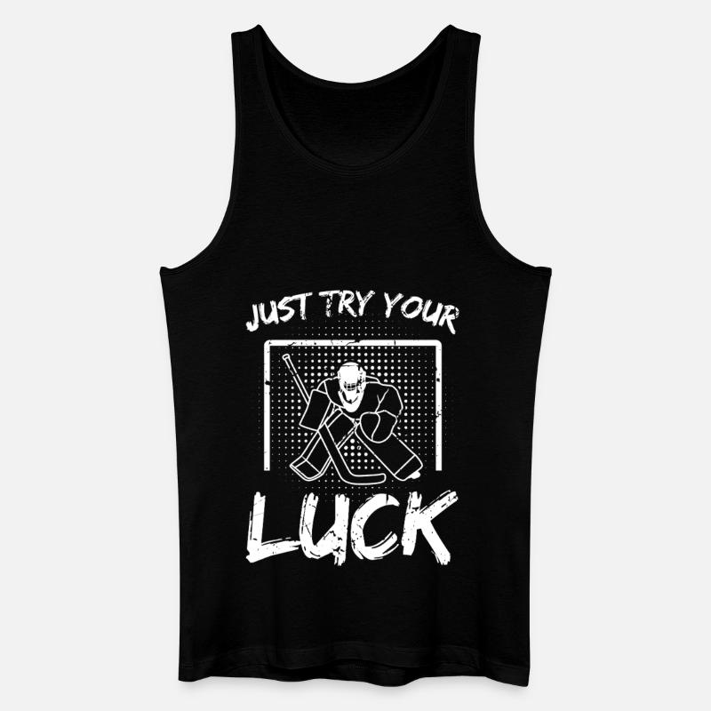 Eishockeytorwart - Männer Bio Tank Top - Schwarz