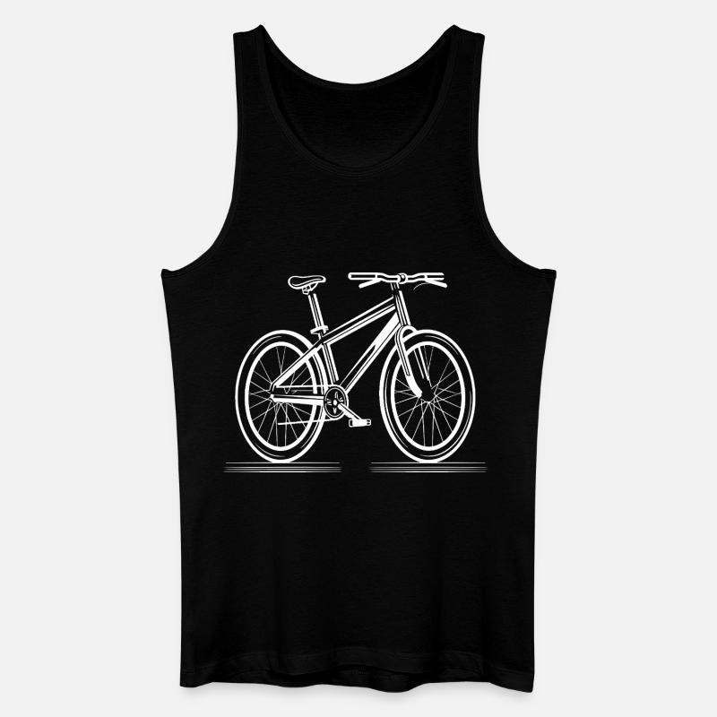 Fahrrad Grafik - Männer Bio Tank Top - Schwarz
