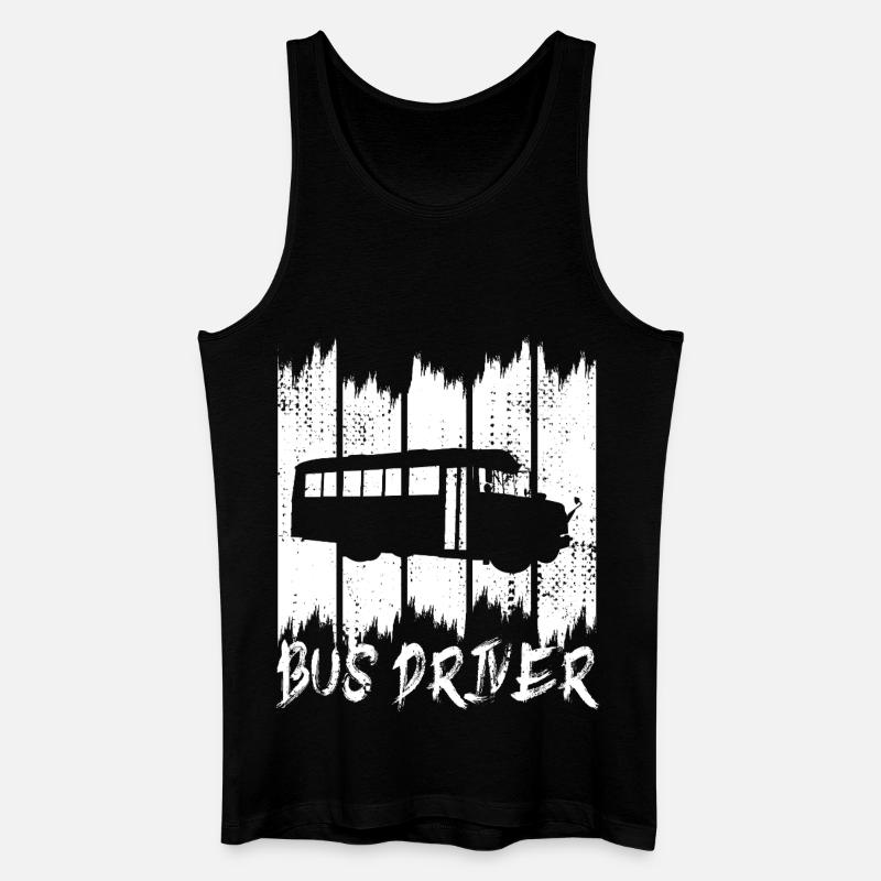 Bus Driver - Männer Bio Tank Top - Schwarz