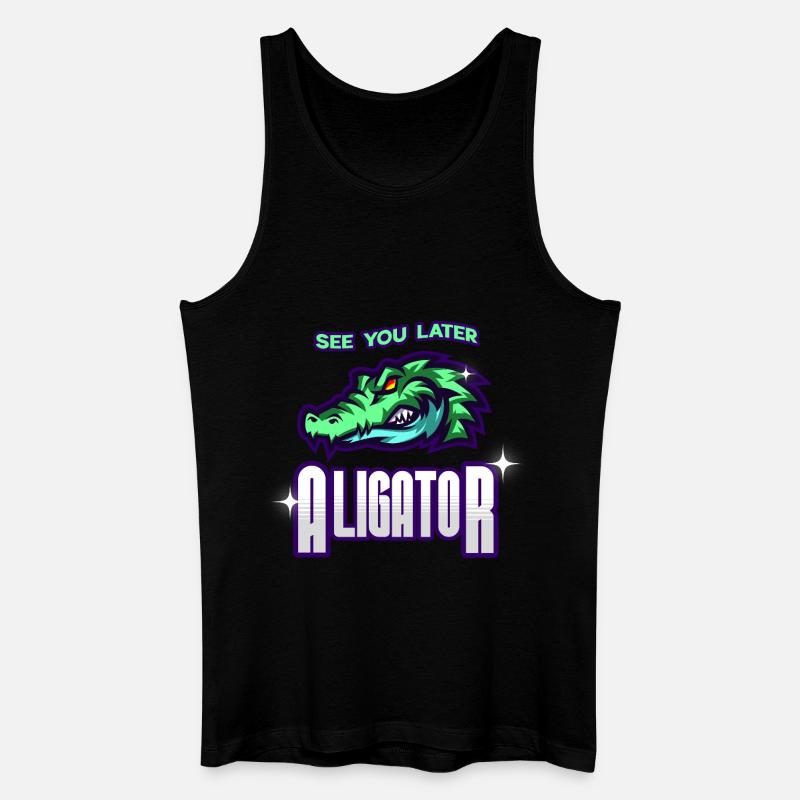 See You Later Aligator - Männer Bio Tank Top - Schwarz