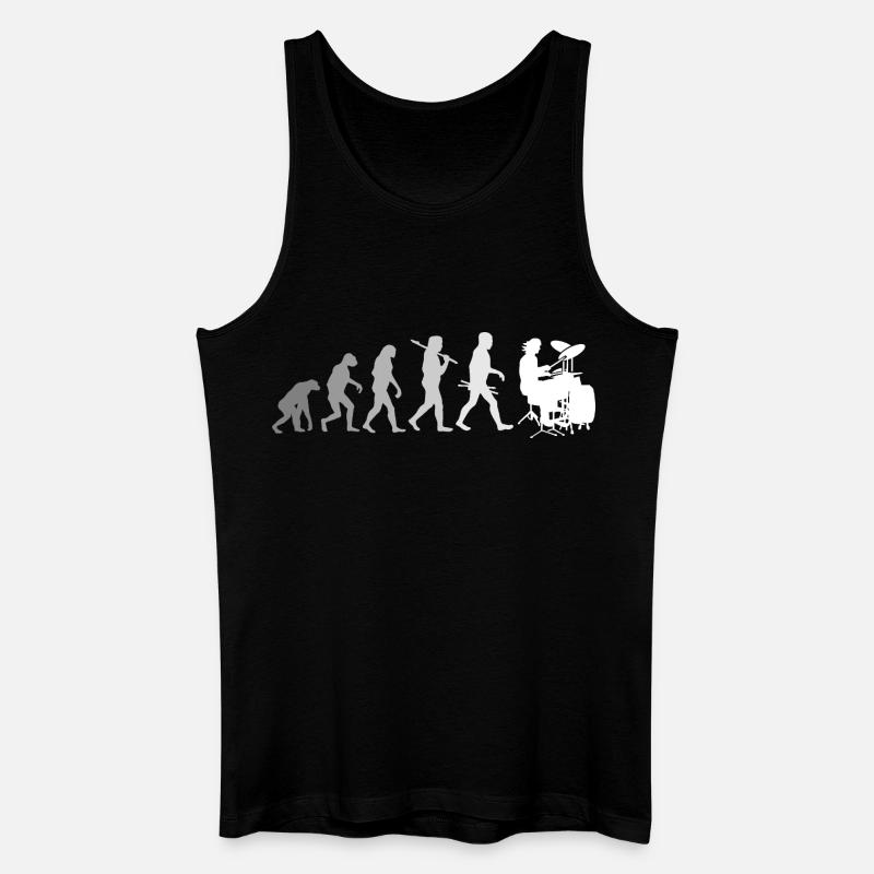 Evolution de la chemise Drums Drummer - Débardeur bio Homme - noir