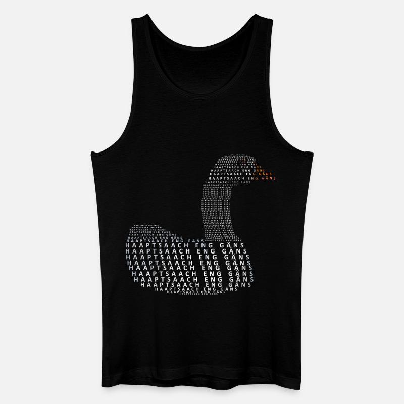Silhouette Gaens - Männer Bio Tank Top - Schwarz
