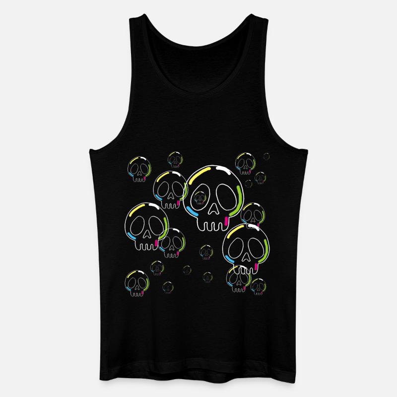 Seltsame Seifenschädel - Männer Bio Tank Top - Schwarz