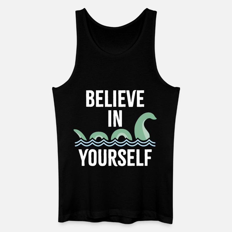 an sich selbst glauben - Männer Bio Tank Top - Schwarz